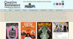 Desktop Screenshot of creativeresistance.org