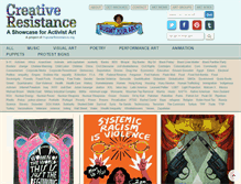 Tablet Screenshot of creativeresistance.org